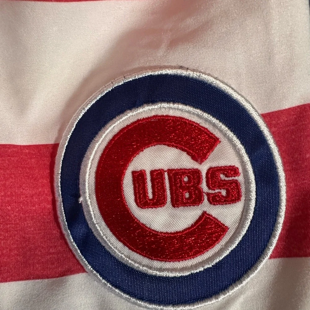 Chicago Cubs Men's Red White Blue Stars And Stripes Swim Board Shorts Size Lg